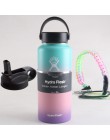 Hydro Flask butelka wody butelka ze stali nierdzewnej izolowane próżniowo szerokie usta Hydroflask z Flex Cap i pokrywka z rurką