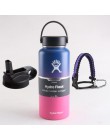 Hydro Flask butelka wody butelka ze stali nierdzewnej izolowane próżniowo szerokie usta Hydroflask z Flex Cap i pokrywka z rurką