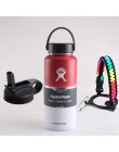 Hydro Flask butelka wody butelka ze stali nierdzewnej izolowane próżniowo szerokie usta Hydroflask z Flex Cap i pokrywka z rurką