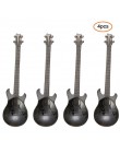 7 sztuk/4 sztuk gitara łyżeczka do kawy zestaw ze stali nierdzewnej deser łyżka do lodów łyżeczka do herbaty akcesoria do kawy s