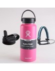 Hydro Flask butelka wody butelka ze stali nierdzewnej izolowane próżniowo szerokie usta Hydroflask z Flex Cap i pokrywka z rurką