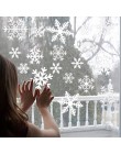38 sztuk/partia snowflake naklejki elektrostatyczne szklane okno dla dzieci pokój zima dekoracji świąteczne naklejki ścienne nak