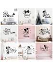 Cartoon nazwa własna Mickey Mouse Minnie ścienne winylowe naklejka do wystroju dla dekoracja pokoju dziecięcego pokoju dziecięce