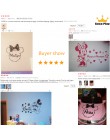 Cartoon nazwa własna Mickey Mouse Minnie ścienne winylowe naklejka do wystroju dla dekoracja pokoju dziecięcego pokoju dziecięce