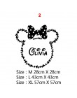 Cartoon nazwa własna Mickey Mouse Minnie ścienne winylowe naklejka do wystroju dla dekoracja pokoju dziecięcego pokoju dziecięce