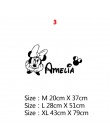 Cartoon nazwa własna Mickey Mouse Minnie ścienne winylowe naklejka do wystroju dla dekoracja pokoju dziecięcego pokoju dziecięce