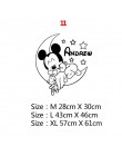 Cartoon nazwa własna Mickey Mouse Minnie ścienne winylowe naklejka do wystroju dla dekoracja pokoju dziecięcego pokoju dziecięce