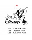 Cartoon nazwa własna Mickey Mouse Minnie ścienne winylowe naklejka do wystroju dla dekoracja pokoju dziecięcego pokoju dziecięce