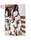 Elegancka wiosenna jesień kobiety sukienka 2019 Casual Bohmia kwiat drukuj Maxi sukienki moda Hollow Out tunika Vestidos sukienk