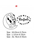 Cartoon nazwa własna Mickey Mouse Minnie ścienne winylowe naklejka do wystroju dla dekoracja pokoju dziecięcego pokoju dziecięce