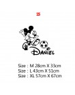 Cartoon nazwa własna Mickey Mouse Minnie ścienne winylowe naklejka do wystroju dla dekoracja pokoju dziecięcego pokoju dziecięce