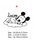 Cartoon nazwa własna Mickey Mouse Minnie ścienne winylowe naklejka do wystroju dla dekoracja pokoju dziecięcego pokoju dziecięce