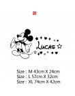 Cartoon nazwa własna Mickey Mouse Minnie ścienne winylowe naklejka do wystroju dla dekoracja pokoju dziecięcego pokoju dziecięce