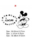 Cartoon nazwa własna Mickey Mouse Minnie ścienne winylowe naklejka do wystroju dla dekoracja pokoju dziecięcego pokoju dziecięce