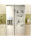 Nowy 4 style Smile Face naklejka ścienna Happy Delicious Face naklejki na lodówkę Yummy na jedzenie dekoracje mebli plakat artys
