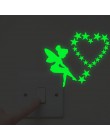 Cartoon Luminous naklejka pod włącznik świecące w ciemności naklejki ścienne Home Decor dekoracja pokoju dziecięcego naklejka na