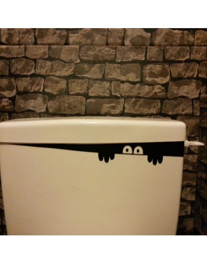 1PC HOT DIY Funny Peep Monster toaleta łazienka Vinyl naklejka ścienna naklejka Art zdejmowana dekoracja do domu