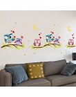 Tapeta naklejka Happy wymienny wodoodporny Cartoon zwierząt sowa naklejka ścienna dla dzieci Home Decor tapety do salonu