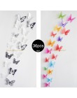 36 sztuk 3D Crystal Butterfly naklejki ścienne kreatywne motyle z diamentem Home Decor dekoracja pokoju dziecięcego artystyczne 