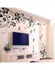 Hot diy ściana Art dekoracyjna naklejka moda romantyczna ściana kwiatów naklejki/naklejki ścienne Home Decor 3D tapety darmowa w