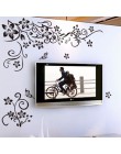 Hot diy ściana Art dekoracyjna naklejka moda romantyczna ściana kwiatów naklejki/naklejki ścienne Home Decor 3D tapety darmowa w