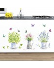 DIY ściana naklejki home decor doniczkowa doniczka motyl kuchnia szyba okienna naklejki łazienkowe wodoodporna darmowa wysyłka