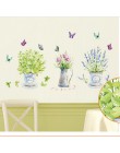 DIY ściana naklejki home decor doniczkowa doniczka motyl kuchnia szyba okienna naklejki łazienkowe wodoodporna darmowa wysyłka