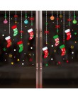 DIY wesołych świąteczne naklejki ścienne szyba okienna naklejki świąteczne murale ze świętym mikołajem nowy rok ozdoby choinkowe