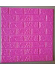 3D naklejki ścienne imitujące cegły tapety Decor pianki wodoodporne tapety tapety dla dzieci salon DIY tło