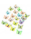 12 sztuk Multicolor magnes 3D pcv kwiat motyl naklejki ścienne dla dziewczyny dzieci pokoje dla dzieci dekoracja kuchenna klej d