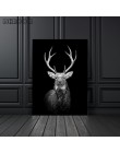 Płótno malowanie zwierzę Wall Art Lion Elephant Deer Zebra plakaty i druki zdjęcia ścienny do dekoracji salonu Home Decor