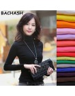 BACHASH 2020 wysokiej jakości moda wiosna jesień zima sweter kobiet wełniany golf swetry moda damska jednolite swetry