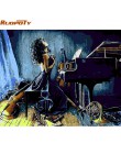 RUOPOTY ramka łabędź zwierzęta ręcznie malowany obrazek By Numbers Wall Art Picture płótno akrylowe malowanie na dekoracje ślubn