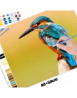 RUOPOTY malowanie ramek według numerów zestaw zwierząt nowoczesny obraz ścienny na płótnie farba według numerów do dekoracji ści