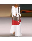Kobiety Patchwork Sundress ZANZEA 2020 lato Maxi sukienka Kaftan Casual tunika bez rękawów Vestido kobieta 100% bawełna szata Pl