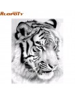 RUOPOTY Rama Tiger Zwierzęta zrób to sam Painting By Numbers Wall Art Obraz akrylowy na płótnie obraz do dekoracji wnętrz Drop S