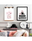 Modna książka perfumy butelka plakaty obraz ścienny na płótnie kwiaty akwarele Vogue zdjęcia drukuje do salonu Home Decor
