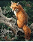 SDOYUNO Frame ręcznie malowany obrazek według numerów Light Fox Animals rysunek numerami nowoczesna ściana artystyczny obraz i k