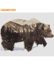 CHENISTORY rama zwierząt ręcznie malowany obrazek według numerów zestaw nowoczesna ściana płótno artystyczne według numerów ręcz