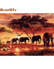 RUOPOTY Rama Tiger Zwierzęta zrób to sam Painting By Numbers Wall Art Obraz akrylowy na płótnie obraz do dekoracji wnętrz Drop S