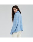 Wixra Women Turtleneck Chunky nadwymiarowy sweter z pełnym rękawem damskie swetry z dzianiny jednolity pulower i sweter 2019 jes