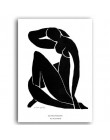 Vintage streszczenie Matisse linia rysunek minimalistyczny europa płótno malarstwo plakaty z nadrukami obrazy na ścianę salon Ho