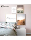 Trawa pole zachód słońca płótno plakat skandynawski natura Wall Art nadruk krajobrazu malowidło dekoracyjne skandynawskie dekora