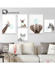 NICOLESHENTING Baby Animal Zebra Girafe plakat na płótnie przedszkole Wall Art obraz z nadrukiem obraz nordycki dekoracja do syp