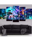Płótno ścienne artystyczne zdjęcia modularne Home Decor 5 sztuk rick i morty obrazy salon HD drukowane animacje plakaty ramy