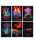 Stranger things plakat sezon 3 2 1 postacie Retro TV film drukuje jedwabny na ścianę sztuka do salonu dekoracja sypialni 40x60 5