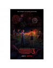 Stranger things plakat sezon 3 2 1 postacie Retro TV film drukuje jedwabny na ścianę sztuka do salonu dekoracja sypialni 40x60 5