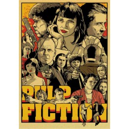 Plakat w stylu vintage klasyczny film pulp fiction/kill bill/fight club plakat retro kraft papierowe plakaty dekoracyjne artysty