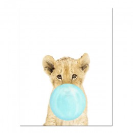 NICOLESHENTING Baby Animal Zebra Girafe plakat na płótnie przedszkole Wall Art obraz z nadrukiem obraz nordycki dekoracja do syp