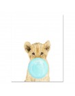 NICOLESHENTING Baby Animal Zebra Girafe plakat na płótnie przedszkole Wall Art obraz z nadrukiem obraz nordycki dekoracja do syp